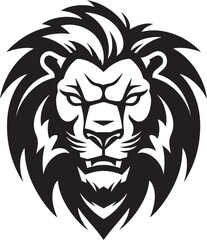 Elegance Unleashed Black Lion Logo Design Excellence   The Power of Grace Majestic Mark Black Vector Lion Icon   The Symbol of Authority