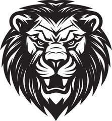 Wild Monarch Black Lion Symbol in Vector Vector Pride Black Lion Logo