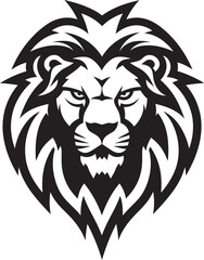 Sable Silence Lion Logo in Vector Mystic Sovereign Black Lion Icon