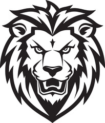 Eternal Roar Vector Lion Heraldry Lions Legacy Unveiled Black Vector Icon