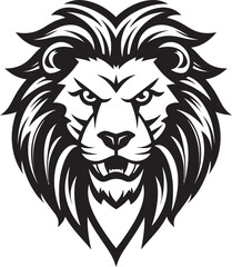 Vector Vigor Black Lion Logo Design Black Velvet Regality Lion Insignia