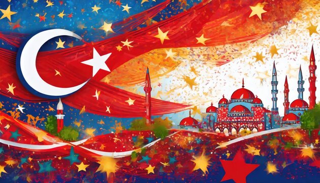 Turkish celebration background.