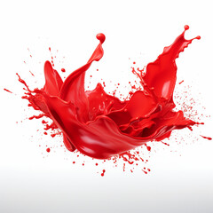 red paint splash