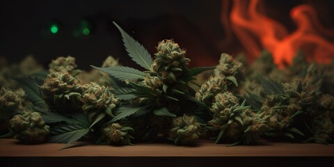 black friday cannabis retail background banner | Generative AI