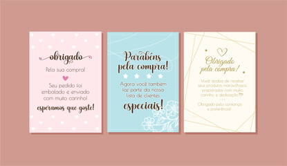 Cartao de Agradecimento para Cliente