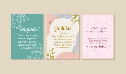 Cartao de Agradecimento para Cliente