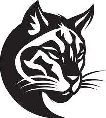 Ocelots Charm Vector Icon in Ebony Jungle Majesty Black Ocelot Insignia