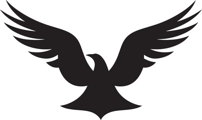 Silent Soarer Seagull Logo in Vector Feline Elegance Black Seagull Emblem Profile