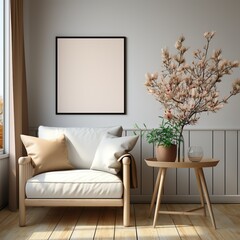 Modern Home Interior with Cozy Living Room Decor