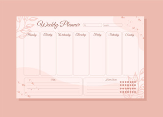 Printable Weekly planner templates to customize