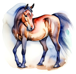 Namalowany koń ilustracja