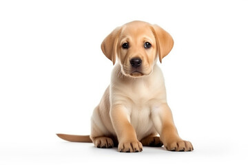 Sweet Labrador Pup in Studio Setting