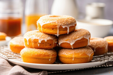 Delicious Pumpkin Spice Donuts on Display