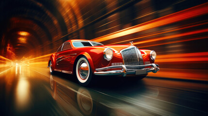 Obraz premium Sleek Ride: Automotive Motion Graphic