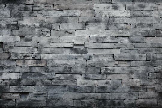 Fototapeta Gray brick wall. Generative AI