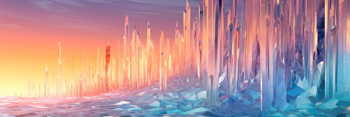 textured surface of an icicle, emphasizing its transparency and the intricate ice formations within.