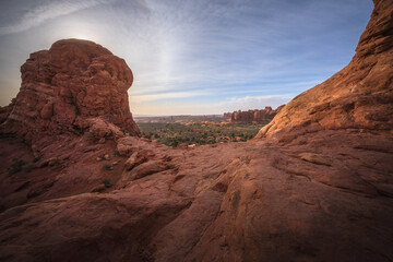 turret arch in arches national park, utah, usa