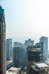 Fototapeta na wymiar a few of the skyline in doha qatar