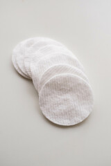 Cotton pads. Cotton buds. Hygiene. Personal care. Micellar water.