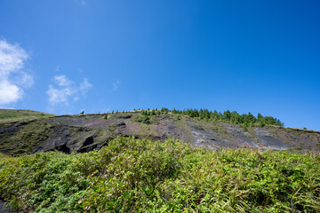 Mountainous landscapes of Pico do Carvão on Sao Miguel Island in the Azores