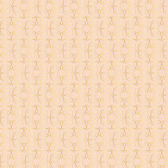 Arabic pattern seamless background. Geometric muslim ornament backdrop. yellow on blue. vector illustration of islamic texture