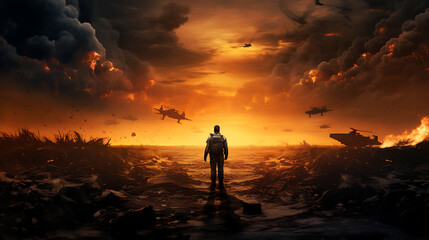 fear of war, digital artwork