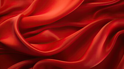 Obraz premium red silk background - generative ai