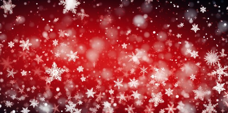 Chrismas background, red Christmas background with white snowflakes, Red Christmas background, Christmas banner