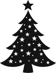 Christmas tree icon. Design template vector