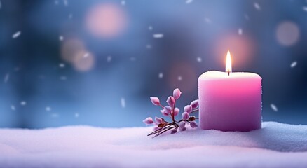 Obraz na płótnie Canvas Chrismas background, Christmas background with white snowflakes, Christmas background with candle, Christmas banner, background, winter background