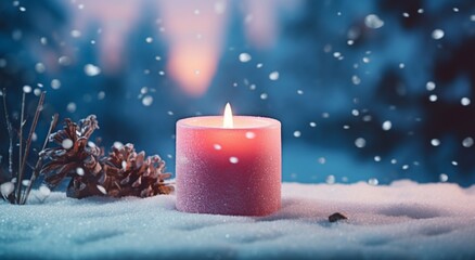 Chrismas background, Christmas background with white snowflakes, Christmas background with candle, Christmas banner, background, winter background