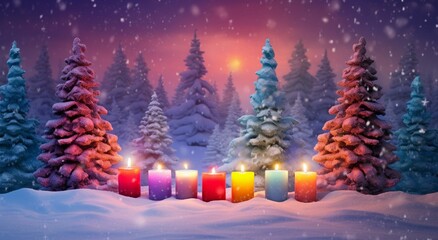Chrismas background, Christmas background with white snowflakes, Christmas background with candle, Christmas banner, background, winter background