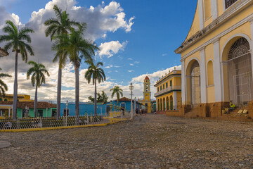 Trinidad, a main square and a church of the Holy Trinity - Cuba