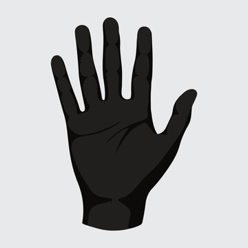 Hand vector sign, logo illustration.