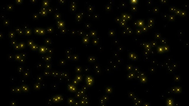 Fireflies Sparkling glow particle loop background