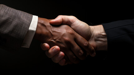 two shaking hands