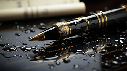 close up of super fountain pens