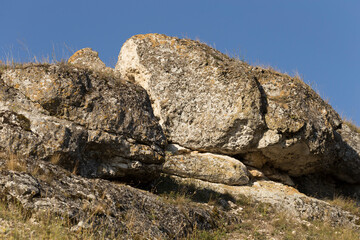 Toltry, Tovtry - mountainous arched limestone ridge stretching above Prut in northern Moldova.