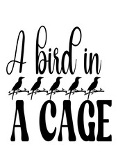 a bird in a cage