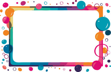 simple cartoon bubble vector photo frame svg illustration