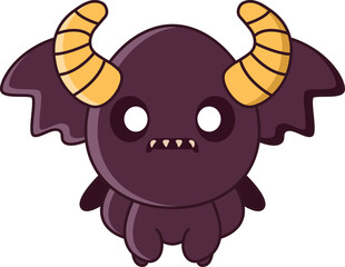 Bat Monster Cute Character