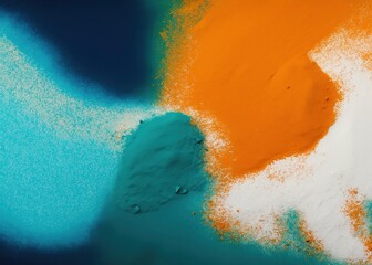Artificial Intelligence – Creating a seascape using gradients from pigment powder