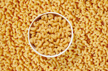 Pasta macaroni abstract pattern food background
