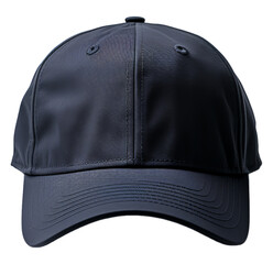 plain navy blue hat design with front view. mockup template, generative ai - obrazy, fototapety, plakaty