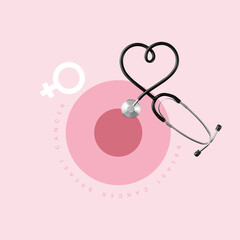 heart shaped stethoscope, woman breast check, women disease, Breast Cancer Awareness, Cancer, Tumor, Women, One woman only, Ribbon, Women only, Day, Pink, Prevention, Breast, Hold, Problems