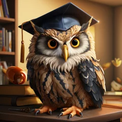 Rolgordijnen a wise old owl cartoon   © Sekai