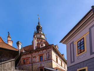 Fototapeta premium Krumau in Tschechien, Cesky Krumlov an der Moldau