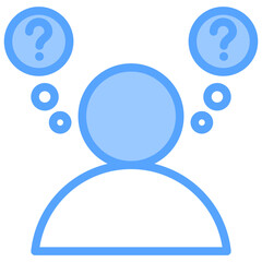 Consideration Blue Icon