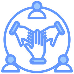 Engagement Blue Icon