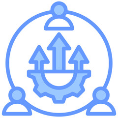 Development Blue Icon